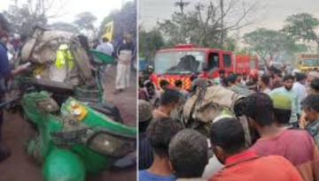 পাবনার ঈশ্বরদীতে বাস-সিএনজি সংঘর্ষে শিশুসহ নিহত ৫