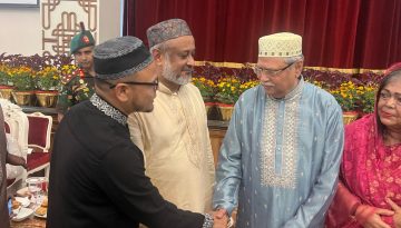 বঙ্গভবনে রাষ্ট্রপতির ঈদ শুভেচ্ছা বিনিময়ে এস এম শাহাদাত হোসেন