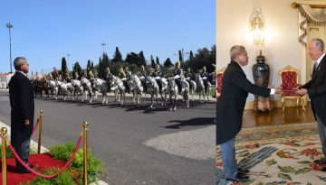 পর্তুগালের রাষ্ট্রপতির নিকট নিযুক্ত বাংলাদেশের রাষ্ট্রদূত এম মাহফুজুল হক-এর পরিচয়পত্র পেশ