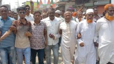 খুলনা বিএনপির নেতার উপর বোমা হামলার প্রতিবাদে কয়রায় বিক্ষোভ মিছিল