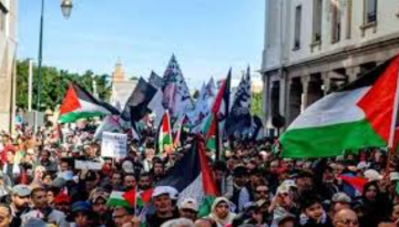 গাজায় ইসরায়েলি হামলার প্রতিবাদে মরক্কোয় ব্যাপক বিক্ষোভ