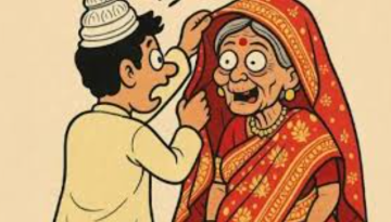 বিয়ের আসরে কনের বেশে হবু শাশুড়ি, পালালেন বর