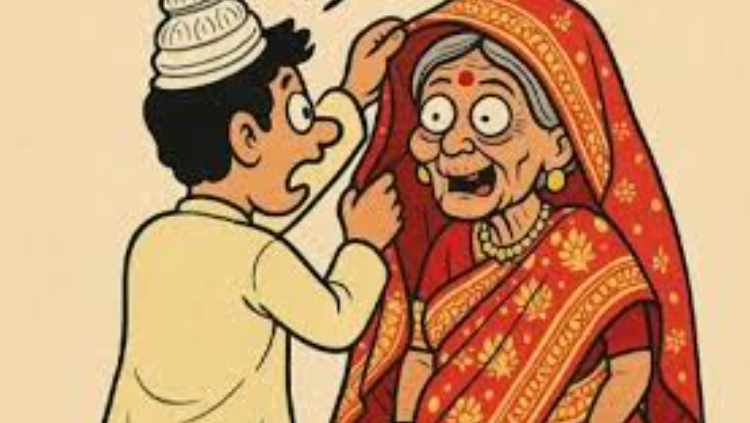 বিয়ের আসরে কনের বেশে হবু শাশুড়ি, পালালেন বর