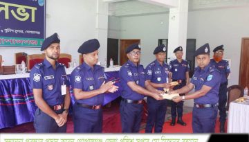 মুকসুদপুরে ‘ডাকাতি’ মামলার রহস্য উদঘাটন করে সম্মাননা পেলেন ওসি তদন্ত শীতল