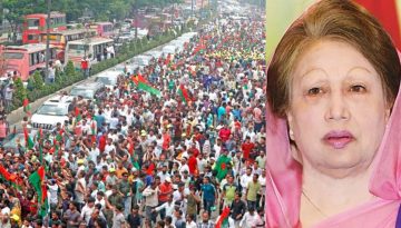 বিমানবন্দর থেকে গুলশানের বাসভবন পর্যন্ত খালেদা জিয়াকে ব্যাপক সংবর্ধনা