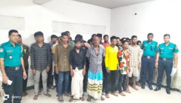 মোহাম্মদপুরে সাড়াশি অভিযানে শীর্ষ সন্ত্রাসী শাহিনসহ ৪৪ জন গ্রেফতার