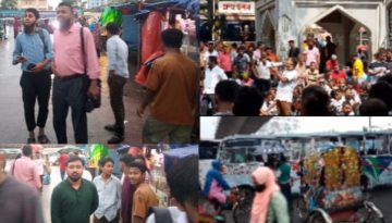 ইশরাক হোসেনের জন্য রাস্তায় নেতাকর্মী; দুর্ভোগ বাড়ালো বৃষ্টি!