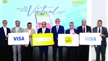 ভিসা ভার্চুয়াল প্রি-পেইড কার্ড উদ্বোধন করলো ইবিএল