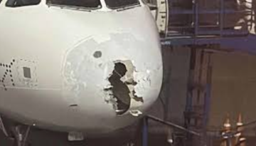 মাঝআকাশে ভয়াবহ ঝড়-শিলাবৃষ্টির কবলে ভারতের বিমান