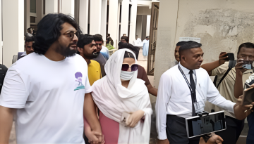 শ্লীলতাহানি মামলায় সাক্ষ্য দিতে গিয়ে আদালতে অসুস্থ পরীমনি