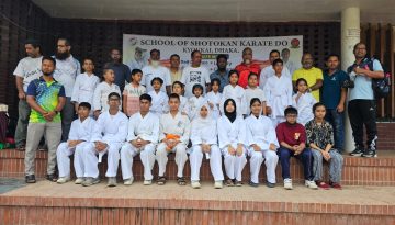 বাসাবো তরুণ সংঘে শুরু হলো School of Shotokan Karate Do (কিউখাই)-এর কারাতে প্রশিক্ষণ কোর্স