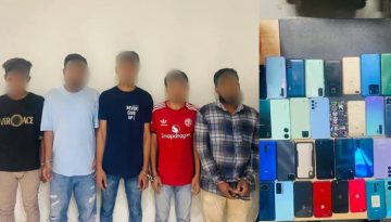 গুলিস্তানে সিটিটিসির অভিযান, ১৩৬ টি মোবাইল ফোনসহ গ্রেফতার ৫