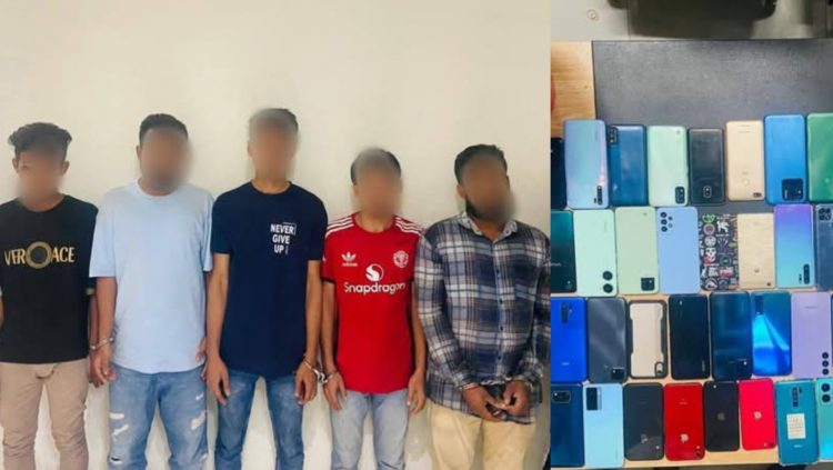 গুলিস্তানে সিটিটিসির অভিযান, ১৩৬ টি মোবাইল ফোনসহ গ্রেফতার ৫