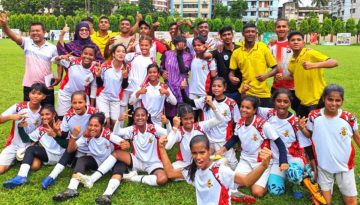জাতীয় গোল্ডকাপ ফুটবলে বালিকা বিভাগে জয় পেয়েছে রংপুর, ময়মনসিংহ, সিলেট ও রাজশাহী বিভাগ