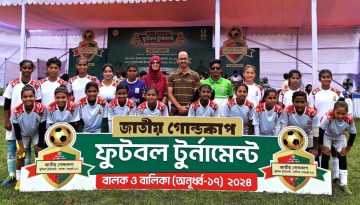 জাতীয় গোল্ডকাপ ফুটবল টুর্নামেন্ট অ-১৭’র জাতীয় পর্যায়ের ফাইনাল কাল