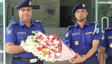 নোয়াখালীর সুধারাম মডেল থানা পরিদর্শন করলেন এসপি আব্‌দুল্লাহ্‌-আল-ফারুক