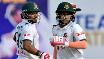 মুশফিক-শান্তর জোড়া সেঞ্চুরিতে প্রথম দিন বাংলাদেশের