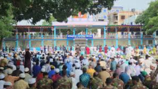 ঐতিহাসিক শোলাকিয়া ঈদগাহে ঈদের জামাত অনুষ্ঠিত