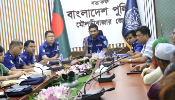 মৌলভীবাজারে পশুর হাটের নিরাপত্তা বিষয়ে মতবিনিময় সভা অনুষ্ঠিত