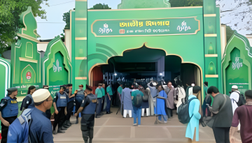 জাতীয় ঈদগাহে পবিত্র ঈদুল আজহার প্রধান জামাত অনুষ্ঠিত