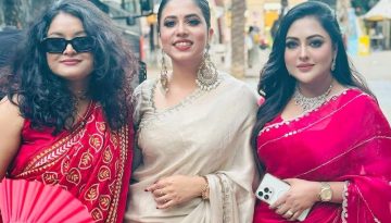 গানে নাচে উপস্থাপনায় মুগ্ধতা ছড়িয়ে দেশে ফিরলেন মৌসুমী, তানহা, স্বর্ণলতা