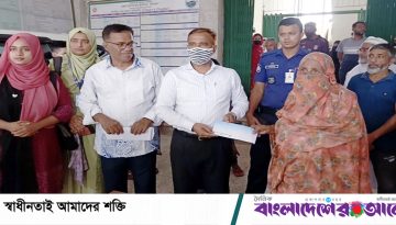 সড়ক দুর্ঘটনায় পা হারানো সাগরের পাশে জেলা প্রশাসক