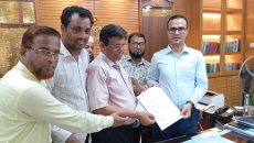 চাঁদপুরে বাংলাদেশ মাধ্যমিক সহকারী শিক্ষক সমিতির স্মারকলিপি প্রদান