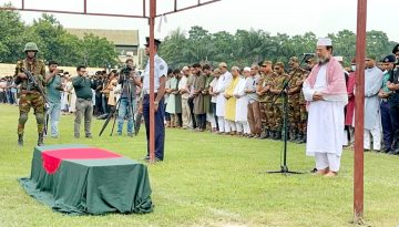 রাজশাহীতে চিরনিদ্রায় শায়িত হলেন তৌকির