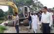 মাদারীপুরের ডাসারে বরিশাল খাল ও সড়কের পাশের অবৈধ স্থাপনা উচ্ছেদ
