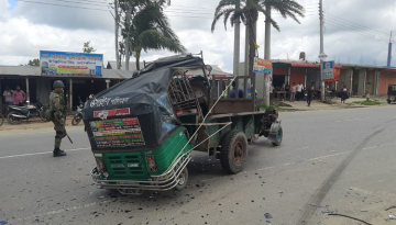 শেরপুরে বাস চাপায় এক শিশু নিহত, আহত ৫