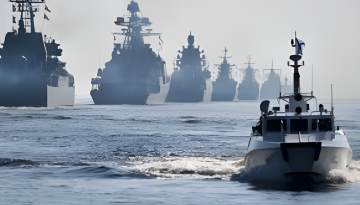 ক্যাস্পিয়ান সাগরে ইরান-রাশিয়ার যৌথ নৌ মহড়া