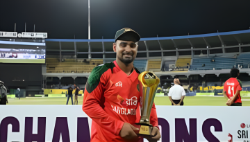 জুলাইয়ের শহীদদের প্রতি ঐতিহাসিক সিরিজ জয় উৎসর্গ করলেন লিটন