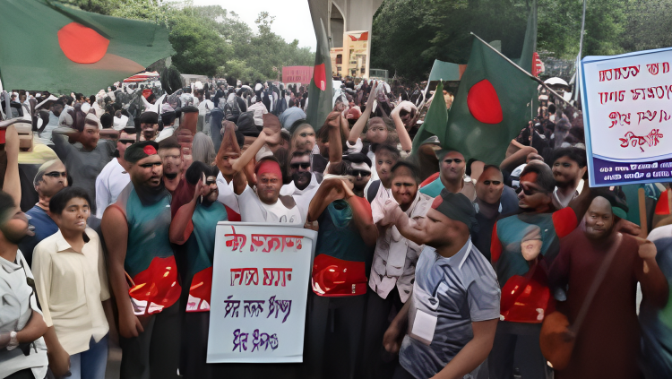 জুলাই সনদের দাবি নিয়ে শাহবাগ অবরোধ, বন্ধ যান চলাচল