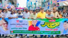 জামালপুরে বিএনপির সম্মেলনকে সফল করতে জেলা মৎস্যজীবী দলের প্রচার মিছিল