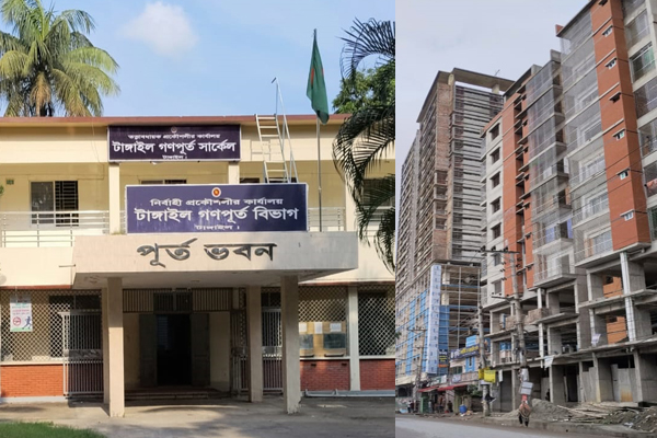 টাঙ্গাইলে অনুমোদনহীন বহুতল ভবনের দাপট