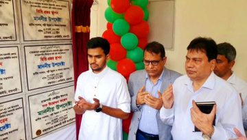 রাজশাহীতে ১২টি প্রকল্প উদ্বোধন করলেন  উপদেষ্টা আসিফ মাহমুূদ