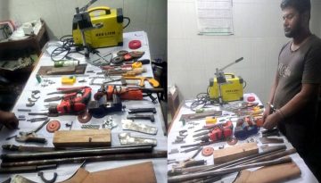 পাবনায় চতরা বিলের গভীরে গোপন অস্ত্র তৈরির কারখানা, একজন আটক