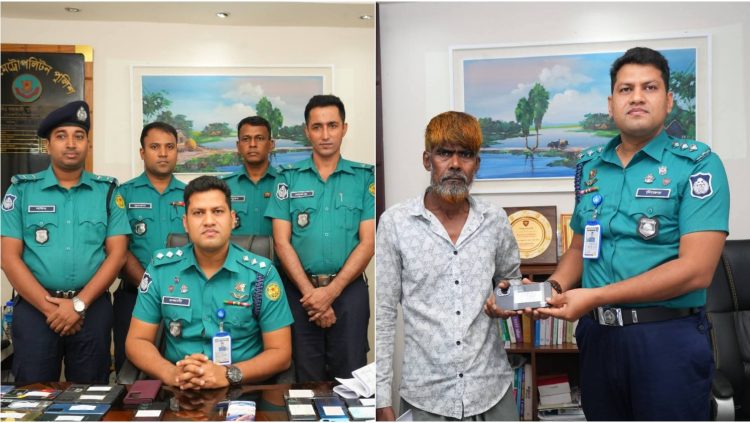 হারানো ১৬০টি মোবাইল উদ্ধার করে মালিকদের কাছে ফিরিয়ে দিলো ডিএমপি