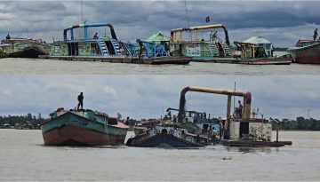 নবীনগরে অবৈধ বালু উত্তোলন-অস্ত্র মহড়া, মানচিত্র থেকে মুছে যাওয়ার শঙ্কায় গ্রাম