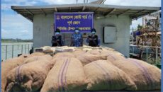 মায়ানমার পাচারের সময় সমুদ্রে আটক ৮৭ বস্তা আলু ও ৯০০ শীতল পাটি