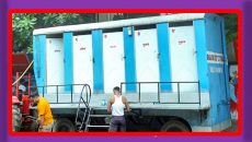 এনসিপির সমাবেশে ভ্রাম্যমাণ টয়লেটের ব্যবস্থা