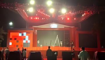 গণঅভ্যুত্থান দিবস উদযাপনের মঞ্চ প্রস্তুত