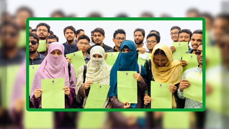 ডাকসু নির্বাচনে শিবিরের প্যানেল থেকে চার নারী শিক্ষার্থীর মনোনয়নপত্র সংগ্রহ