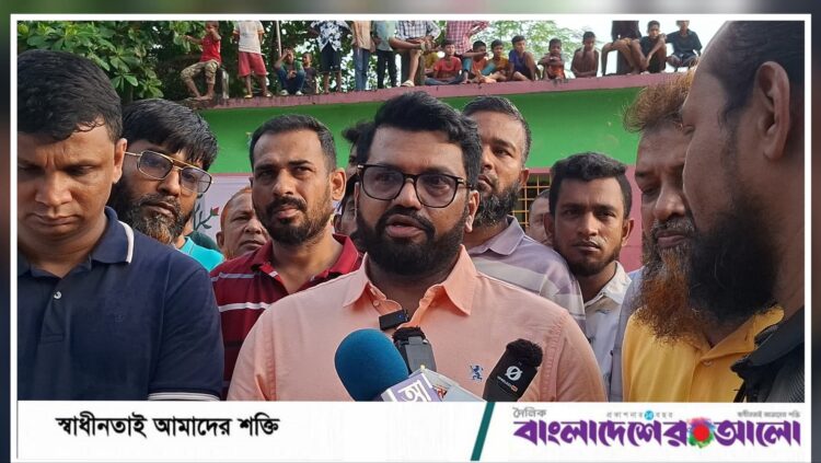 যুব সমাজকে মাদক থেকে রক্ষায় খেলাধুলার গুরুত্ব অপরিসীম: সাজ্জাদুল মিরাজ