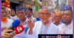 সড়কের মাঝখানে বিদ্যুতের খুঁটি, জুরাইনবাসীর দুর্ভোগে মানববন্ধন