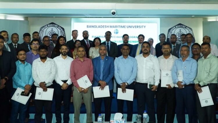 বিএমইউতে ফুলব্রাইট প্রোগ্রামের আওতায় এআই ভিত্তিক স্মার্ট মেরিটাইম ম্যানেজমেন্ট কর্মশালা