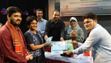 নদী বাঁচানোর অঙ্গীকার: নদীর কান্না শিরোনামে শিশুদের চিত্রাঙ্কণ প্রতিযোগিতা