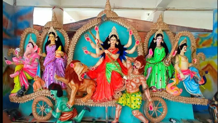 খাগড়াছড়িতে দুর্গাপূজার প্রস্তুতি শেষ পর্যায়ে, নিরাপত্তা ব্যবস্থা জোরদার