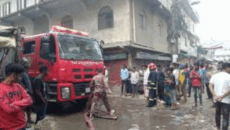 গাজীপুরে কাঁচাবাজারের আগুন, দেড়ঘণ্টা পর নিয়ন্ত্রণে