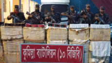 কুমিল্লা সীমান্তে ৫ কোটি টাকার মোবাইল ডিসপ্লে জব্দ